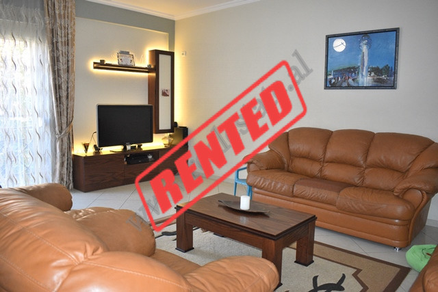 Two bedroom apartment for rent on Siri Kodra street, in Tirana.
It is positioned on the third floor